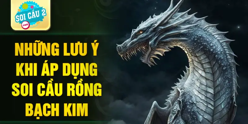 Những lưu ý khi áp dụng soi cầu Rồng Bạch Kim